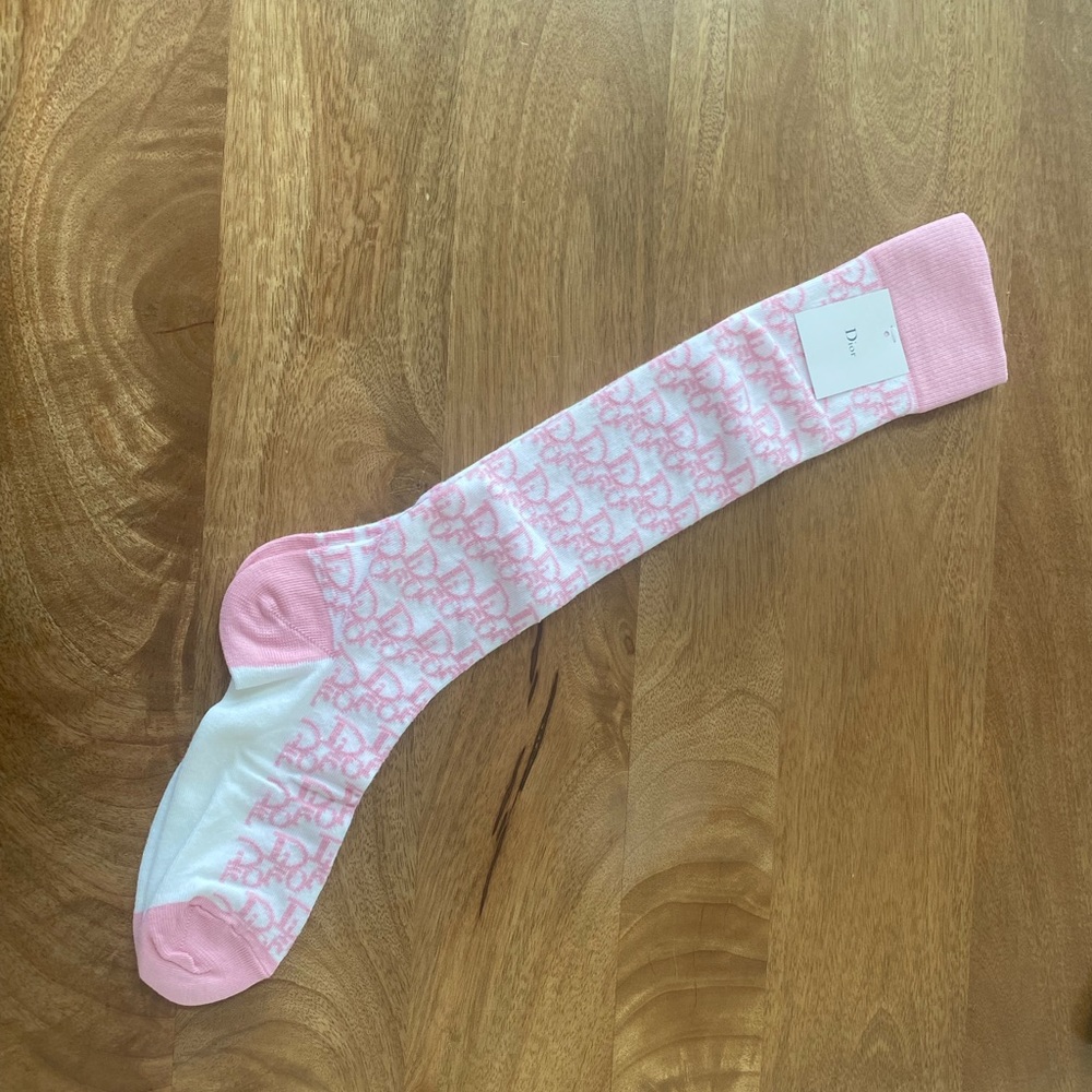 Christian Dior Pink Girly Knee-high Socks - NWT